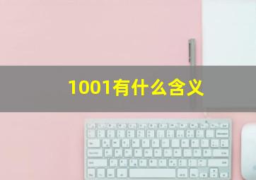 1001有什么含义