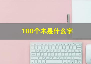 100个木是什么字