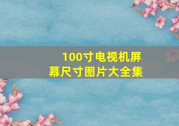 100寸电视机屏幕尺寸图片大全集