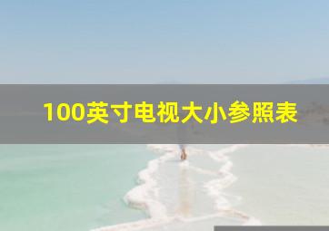 100英寸电视大小参照表