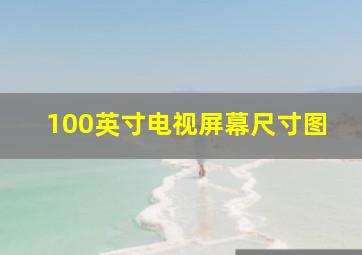 100英寸电视屏幕尺寸图