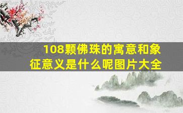 108颗佛珠的寓意和象征意义是什么呢图片大全