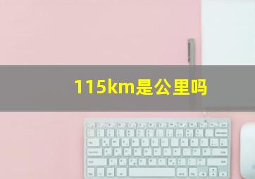 115km是公里吗