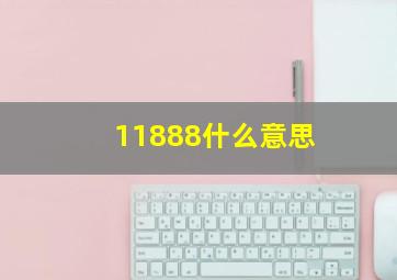 11888什么意思