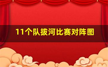 11个队拔河比赛对阵图