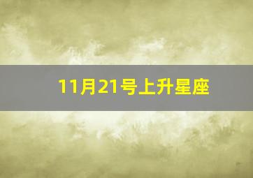 11月21号上升星座