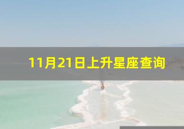 11月21日上升星座查询