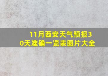 11月西安天气预报30天准确一览表图片大全