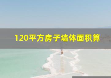 120平方房子墙体面积算