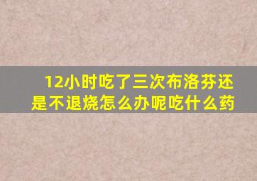 12小时吃了三次布洛芬还是不退烧怎么办呢吃什么药