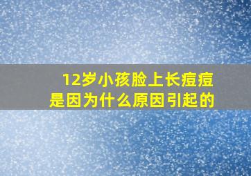 12岁小孩脸上长痘痘是因为什么原因引起的