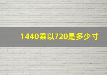 1440乘以720是多少寸