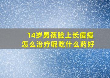 14岁男孩脸上长痘痘怎么治疗呢吃什么药好