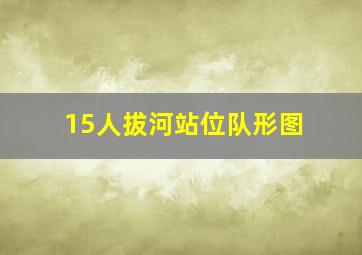 15人拔河站位队形图