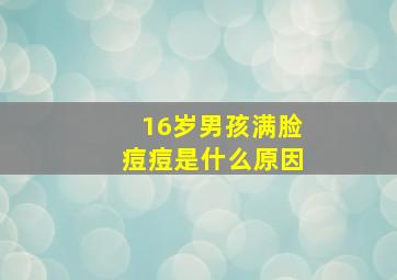 16岁男孩满脸痘痘是什么原因