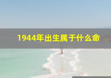 1944年出生属于什么命