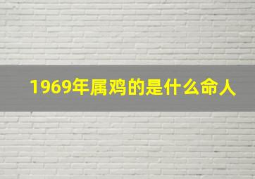 1969年属鸡的是什么命人