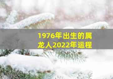 1976年出生的属龙人2022年运程