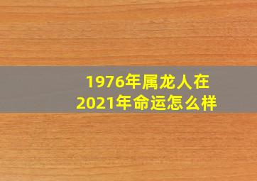 1976年属龙人在2021年命运怎么样