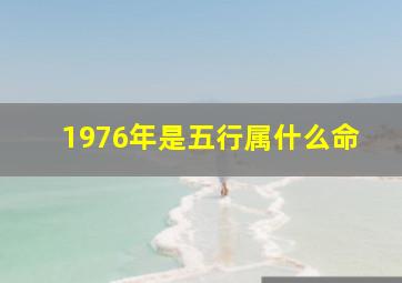 1976年是五行属什么命