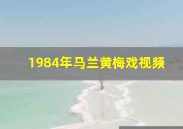 1984年马兰黄梅戏视频