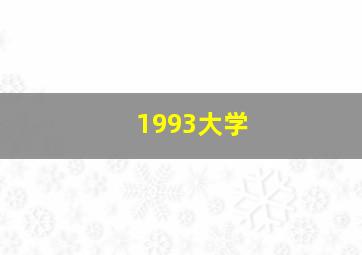 1993大学