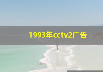 1993年cctv2广告