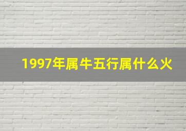 1997年属牛五行属什么火