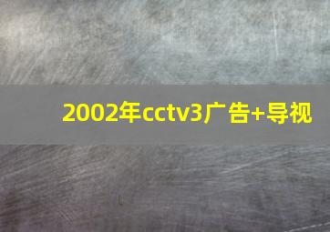 2002年cctv3广告+导视