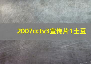 2007cctv3宣传片1土豆