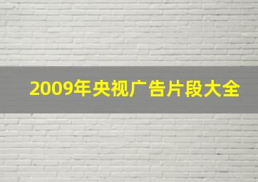 2009年央视广告片段大全