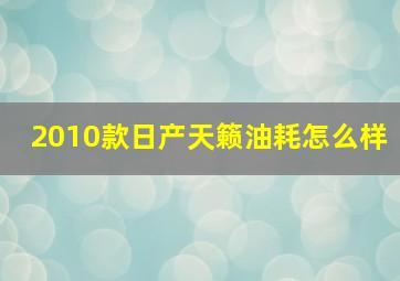 2010款日产天籁油耗怎么样