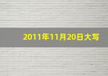 2011年11月20日大写