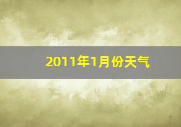 2011年1月份天气