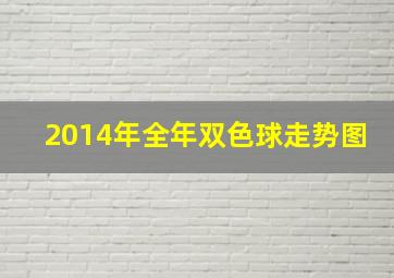 2014年全年双色球走势图