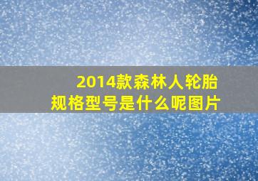 2014款森林人轮胎规格型号是什么呢图片