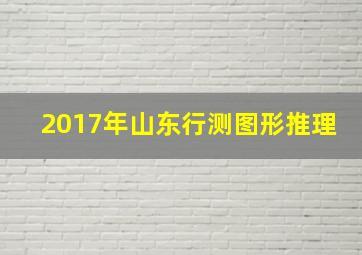 2017年山东行测图形推理