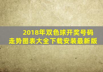 2018年双色球开奖号码走势图表大全下载安装最新版