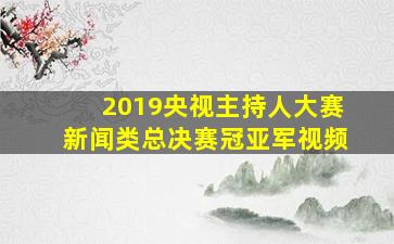 2019央视主持人大赛新闻类总决赛冠亚军视频