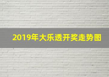 2019年大乐透开奖走势图