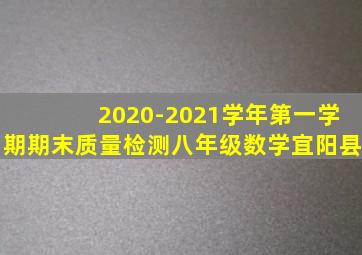 2020-2021学年第一学期期末质量检测八年级数学宜阳县