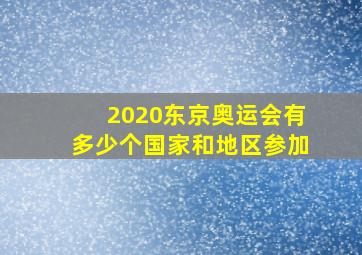 2020东京奥运会有多少个国家和地区参加