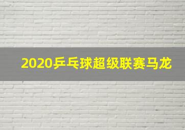 2020乒乓球超级联赛马龙