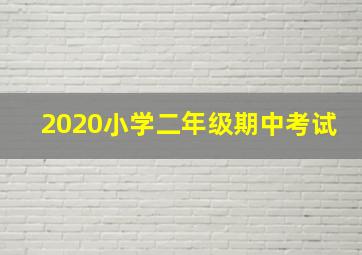 2020小学二年级期中考试