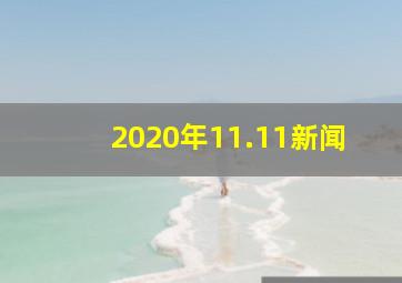 2020年11.11新闻