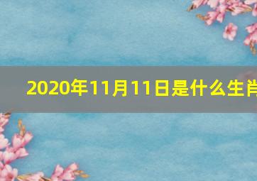 2020年11月11日是什么生肖