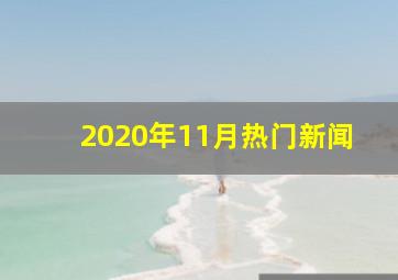 2020年11月热门新闻