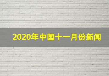 2020年中国十一月份新闻