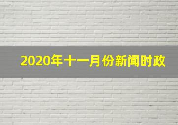 2020年十一月份新闻时政