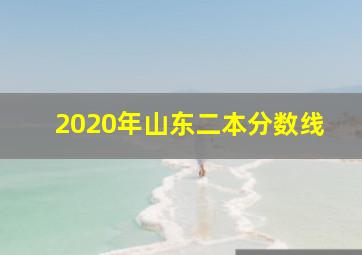 2020年山东二本分数线